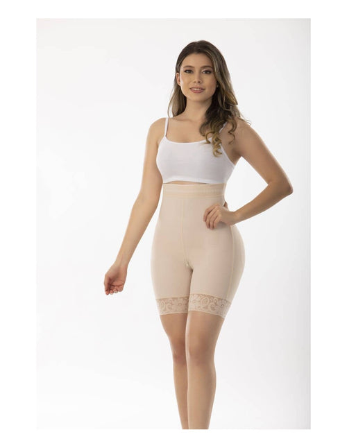 Faja colombiana tipo short – Control fuerte y realce natural