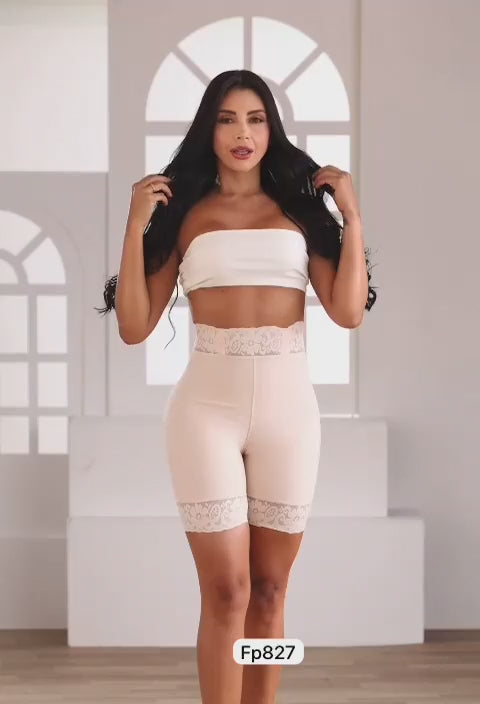 Faja colombiana tipo short – Control fuerte y realce natural
