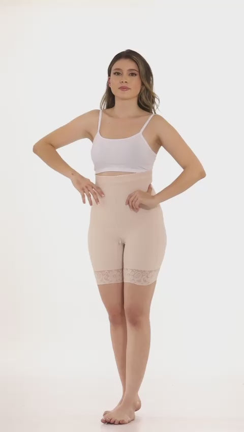 Faja colombiana tipo short – Control fuerte y realce natural